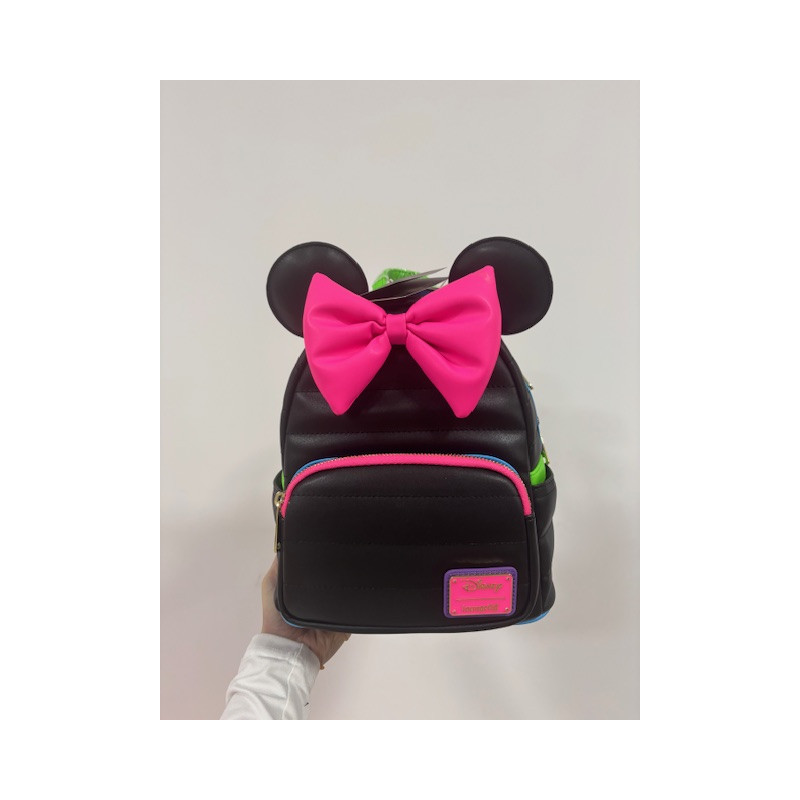 Sac à dos noir et fluo Minnie - Disney - Loungefly