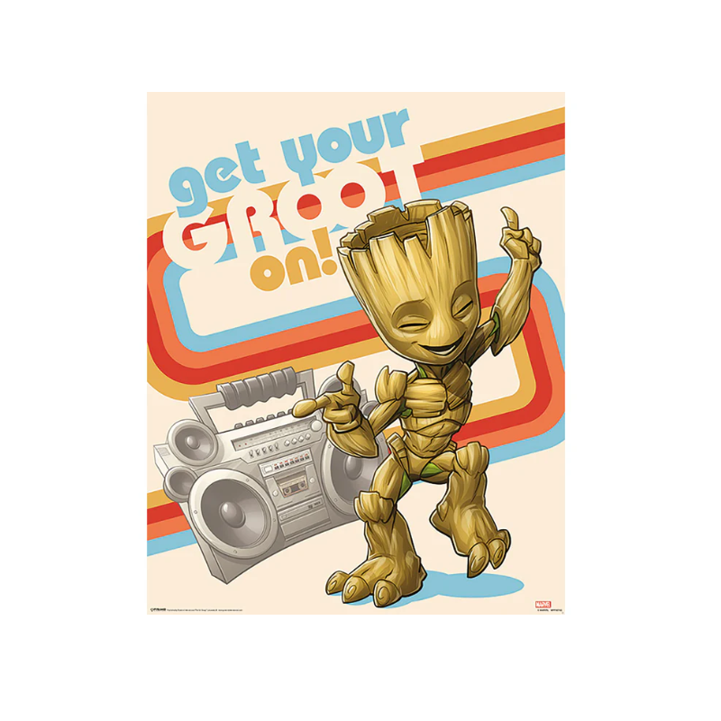 Mini poster " get your groot on " Groot - Marvel