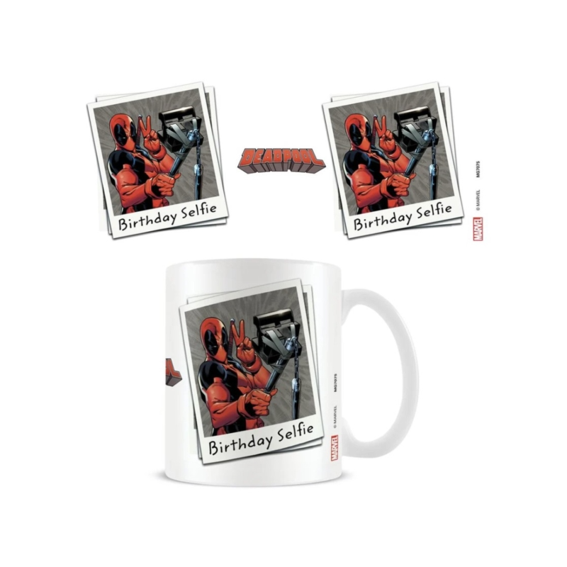 Mug en céramique Deadpool (Selfie d'anniversaire) 315 ml - Marvel