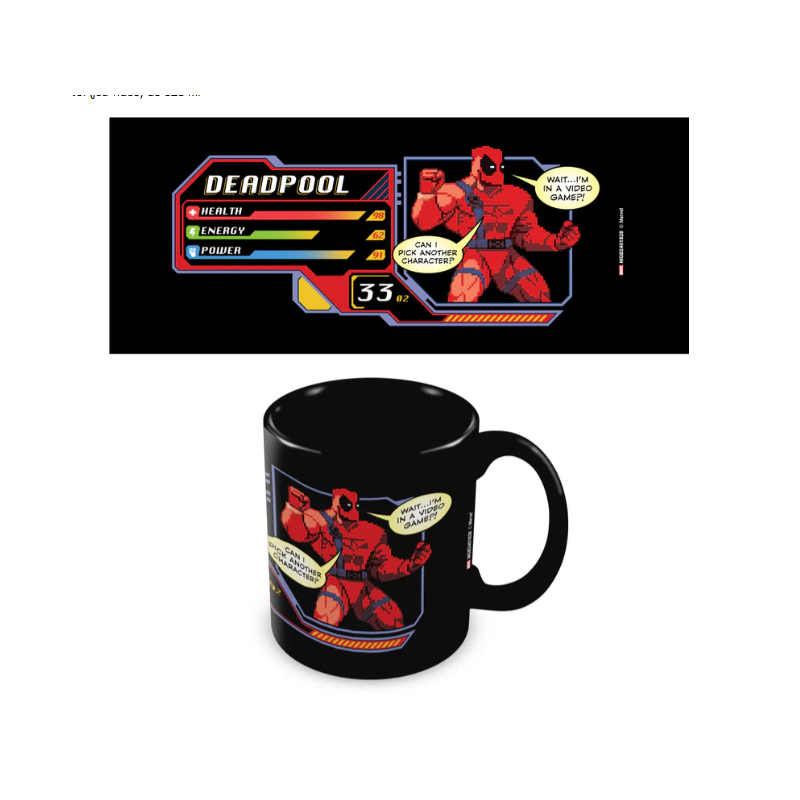 Mug noir Deadpool (jeu vidéo) de 325 ml