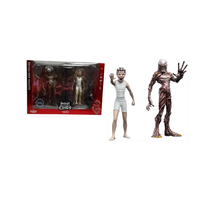 Stranger Things - Figurines Mini Epics Vecna & Eleven (Season 4) Twin Pack 16 cm