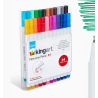 Stylos à pointe fine 24 couleurs KINGART