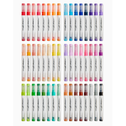 PACK DE 48 FEUTRES A EAU DOUBLE POINTES KINGART