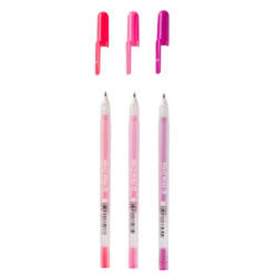 PACK DE 3 FEUTRES SAKURA MOONLIGHT fluorescent rose