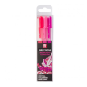 PACK DE 3 FEUTRES SAKURA MOONLIGHT fluorescent rose