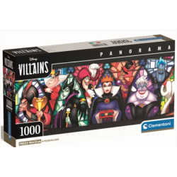 DISNEY VILLAINS - PUZZLE COMPACT 1000 PIECES PANORAMA