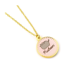 Pusheen - Pendentif doré émaillé