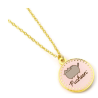 Pusheen - Pendentif doré émaillé