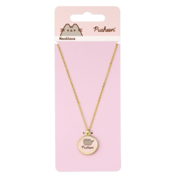 Pusheen - Pendentif doré émaillé