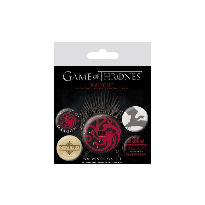 GAME OF THRONES - Pack 5 badges