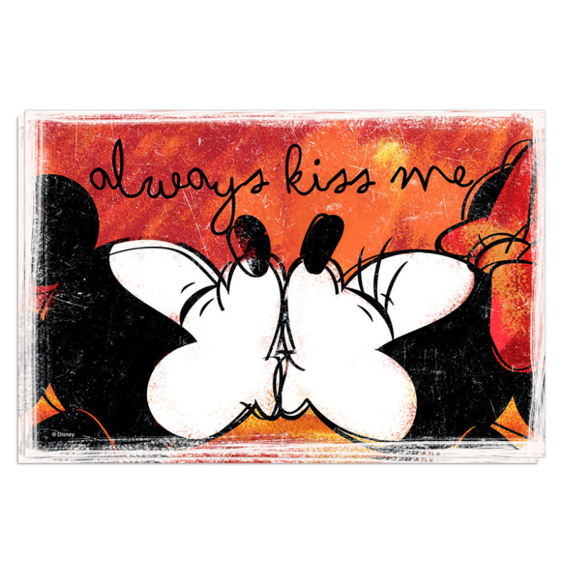 MICKEY Love Sweet Love - Lot de 2 Set de Table '45x30 cm' - Love Red