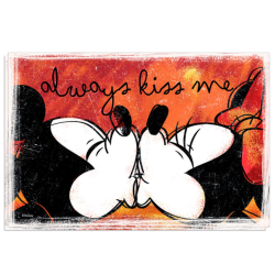 MICKEY Love Sweet Love - Lot de 2 Set de Table '45x30 cm' - Love Red