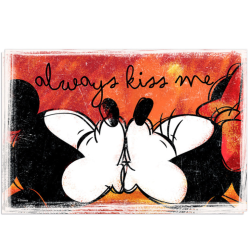 MICKEY Love Sweet Love - Lot de 2 Set de Table '45x30 cm' - Love Red