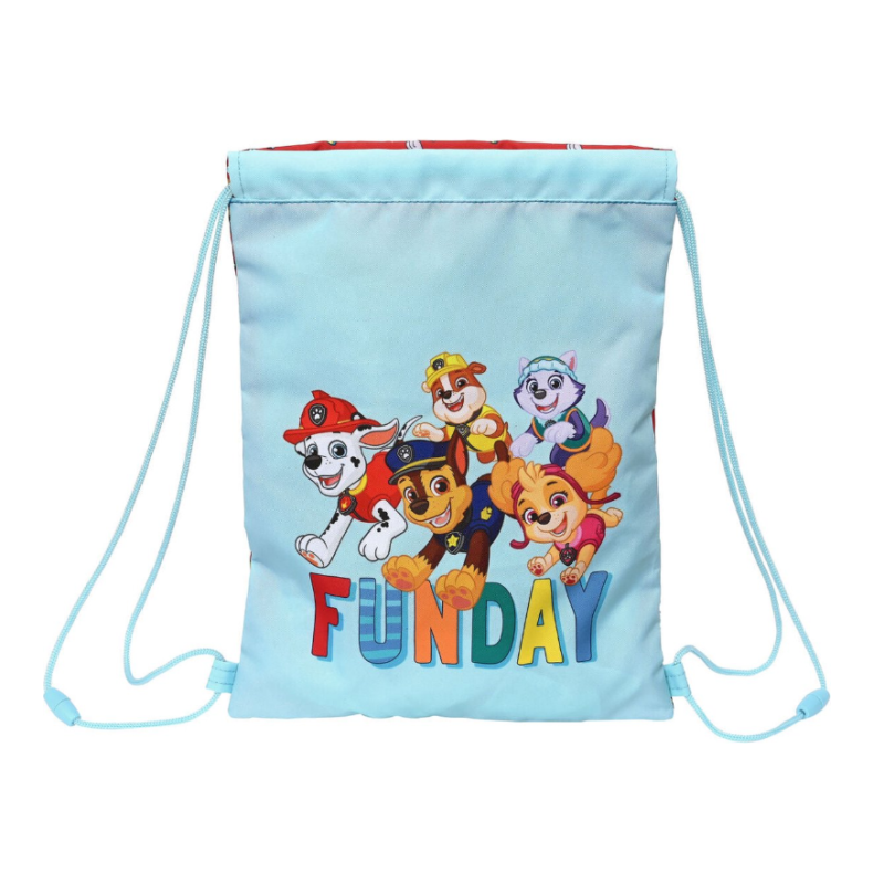 PAT PATROUILLE - Sac à dos serré par des ficelles  Funday Rouge Bleu clair