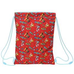 PAT PATROUILLE - Sac à dos serré par des ficelles  Funday Rouge Bleu clair