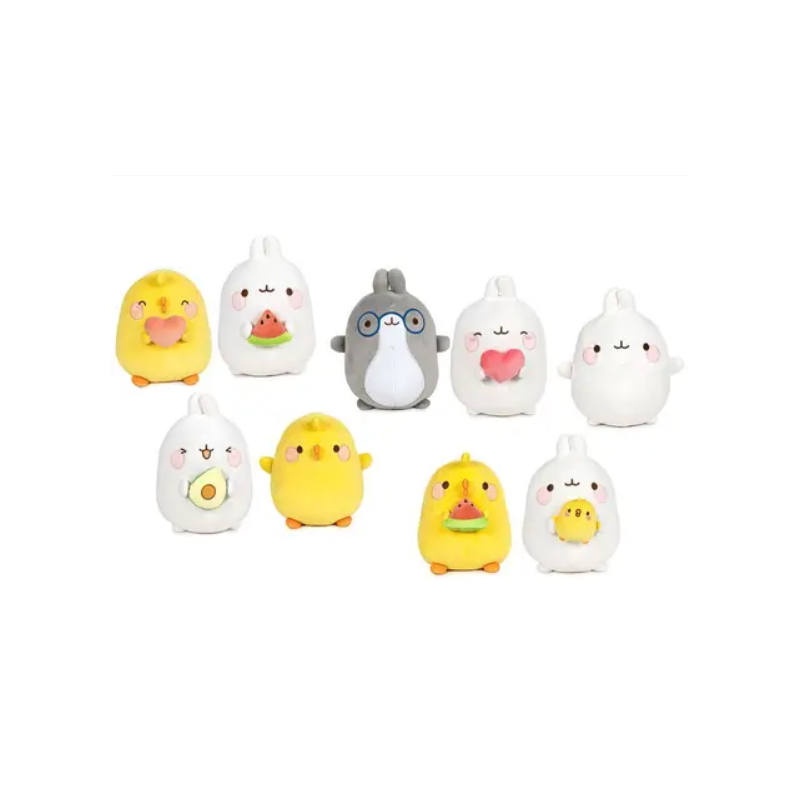 BLIND BOX - PELUCHES MOLANG -12 PERSONNAGES 25CM