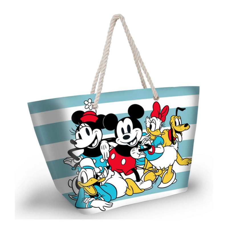 Mickey Mouse Sac de plage bleu 52x37x17cm