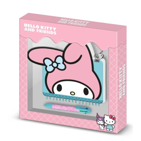 Journal intime + stylo My Melody - Hello Kitty