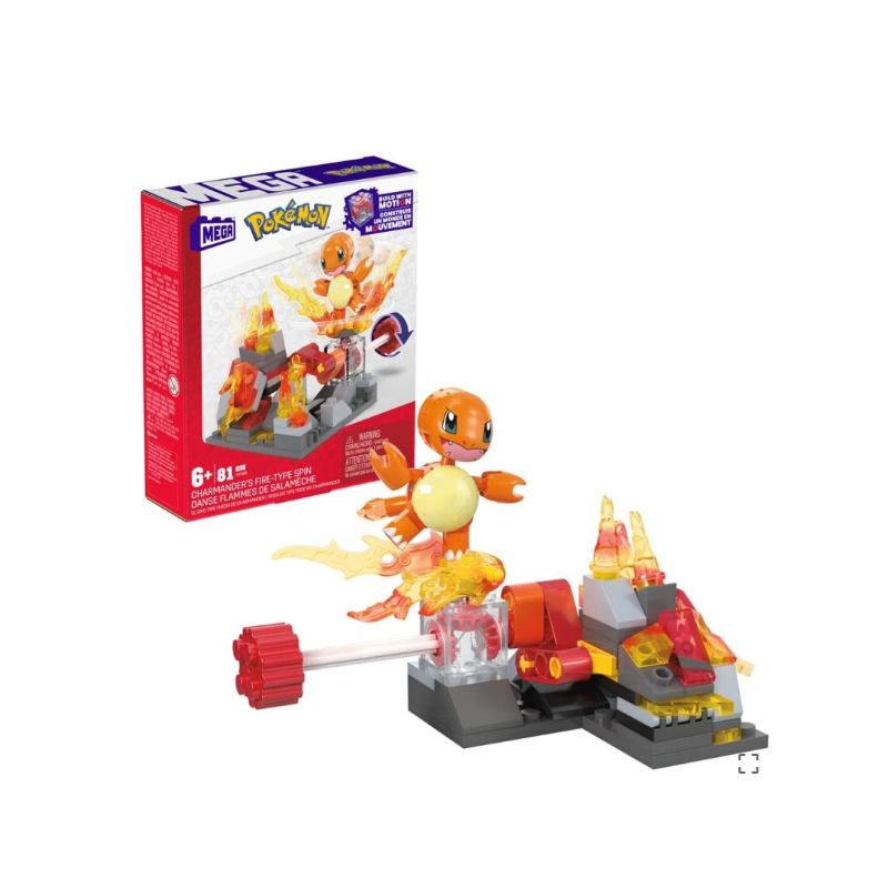 Pokémon - Jeu de construction MEGA Danse Flammes de Salamèche