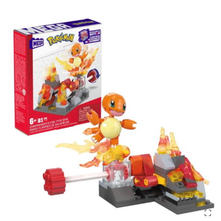 Pokémon - Jeu de construction MEGA Danse Flammes de Salamèche