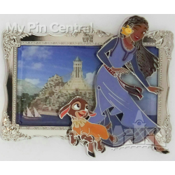 DISNEY- Mini pin’s broche Asha et Star en édition limitée, Wish : Asha et la Bonne étoile