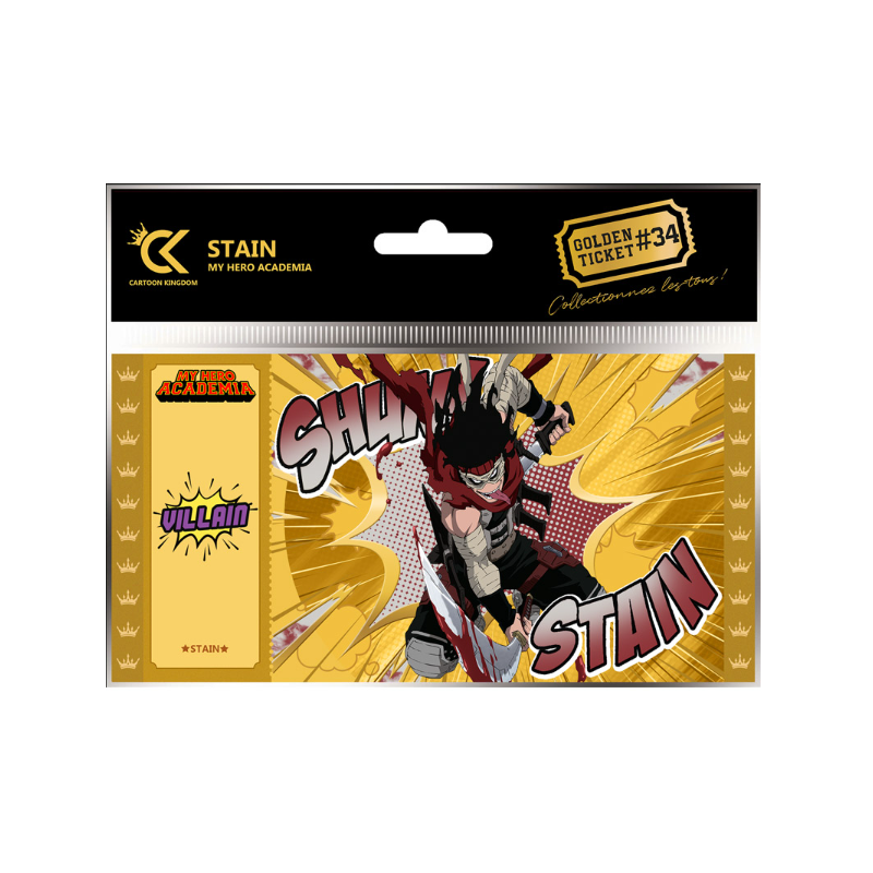 Ticket d'or Stain - My Hero Academia