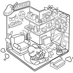 COLORIAGE Cozy colo - Mon coin cozy