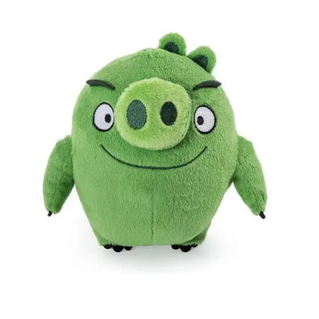 PELUCHE ANGRY BIRD COCHON VERT 25 cm