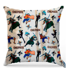 One Piece - Coussin décoratif avec rembourrage, 33 x 33 cm