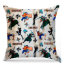 One Piece - Coussin décoratif avec rembourrage, 33 x 33 cm