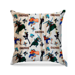 One Piece - Coussin décoratif avec rembourrage, 33 x 33 cm