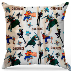 One Piece - Coussin décoratif avec rembourrage, 33 x 33 cm