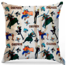 One Piece - Coussin décoratif avec rembourrage, 33 x 33 cm