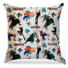 One Piece - Coussin décoratif avec rembourrage, 33 x 33 cm