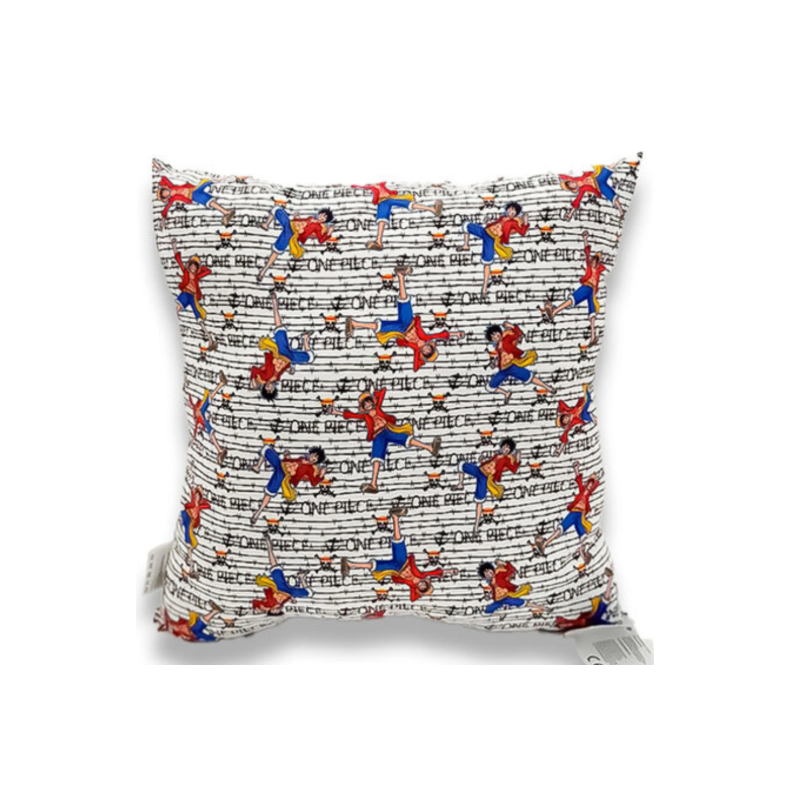 One Piece - Coussin décoratif avec rembourrage, 33 x 33 cm