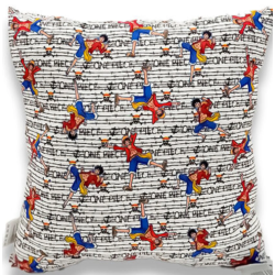 One Piece - Coussin décoratif avec rembourrage, 33 x 33 cm