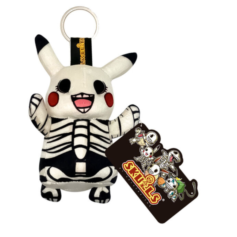 POKEMON - Porte-clés Peluche  Squelette 14 cm PIKACHU