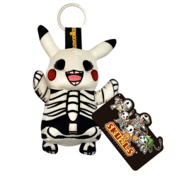 POKEMON - Porte-clés Peluche  Squelette 14 cm PIKACHU