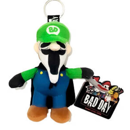 Mario - Porte-clés Peluche  LUIGI Greenscream 14 cm