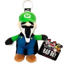 Mario - Porte-clés Peluche  LUIGI Greenscream 14 cm
