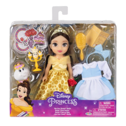 Poupée Belle, princesse Disney, avec accessoires, 15 cm