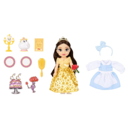 Poupée Belle, princesse Disney, avec accessoires, 15 cm