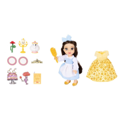 Poupée Belle, princesse Disney, avec accessoires, 15 cm