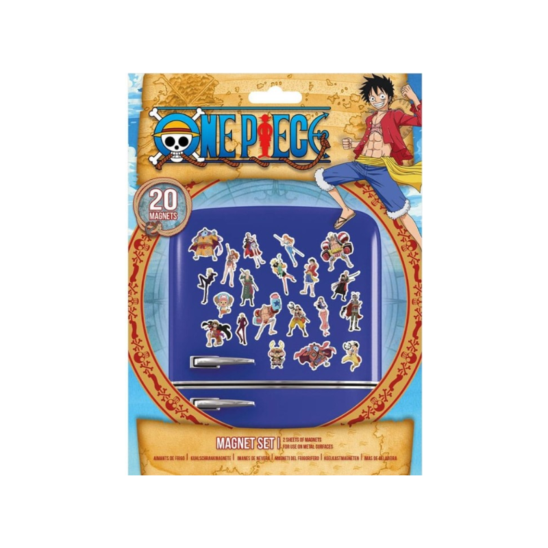 Set de 20 magnets ONE PIECE - Chibi - Serie 2 The Great Pirate Era