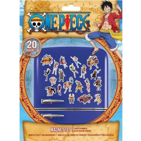 Set de 20 magnets ONE PIECE - Chibi - Serie 2 The Great Pirate Era