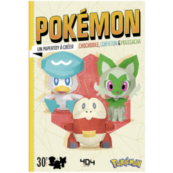 Pokémon : Chochodile, Coiffeton & Poussacha : Un papertoy à créer