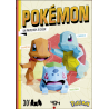 Pokémon. Un papertoy à créer. Salamèche - Carapuce - Bulbizarre