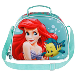 La petite sirène - Sac à Lunch en 3D - Ariel et Polochon - 25cm