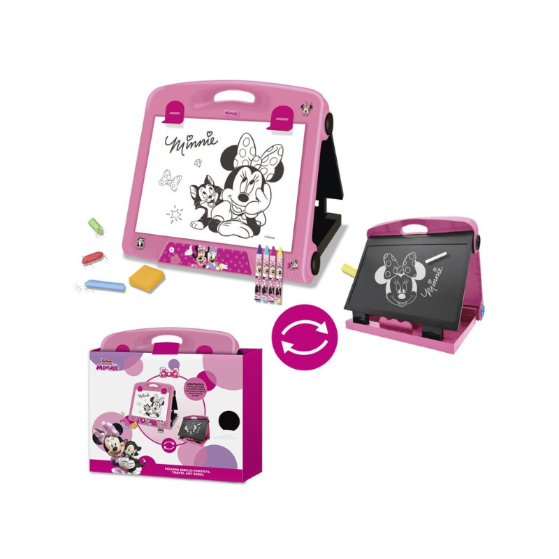 DISNEY - Ensemble de Papeterie Minnie - Tableau à Dessin Portable
