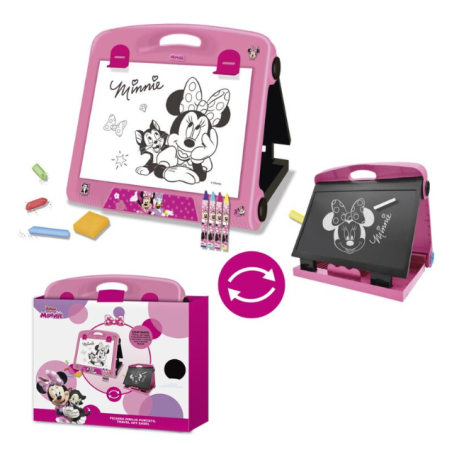 DISNEY - Ensemble de Papeterie Minnie - Tableau à Dessin Portable